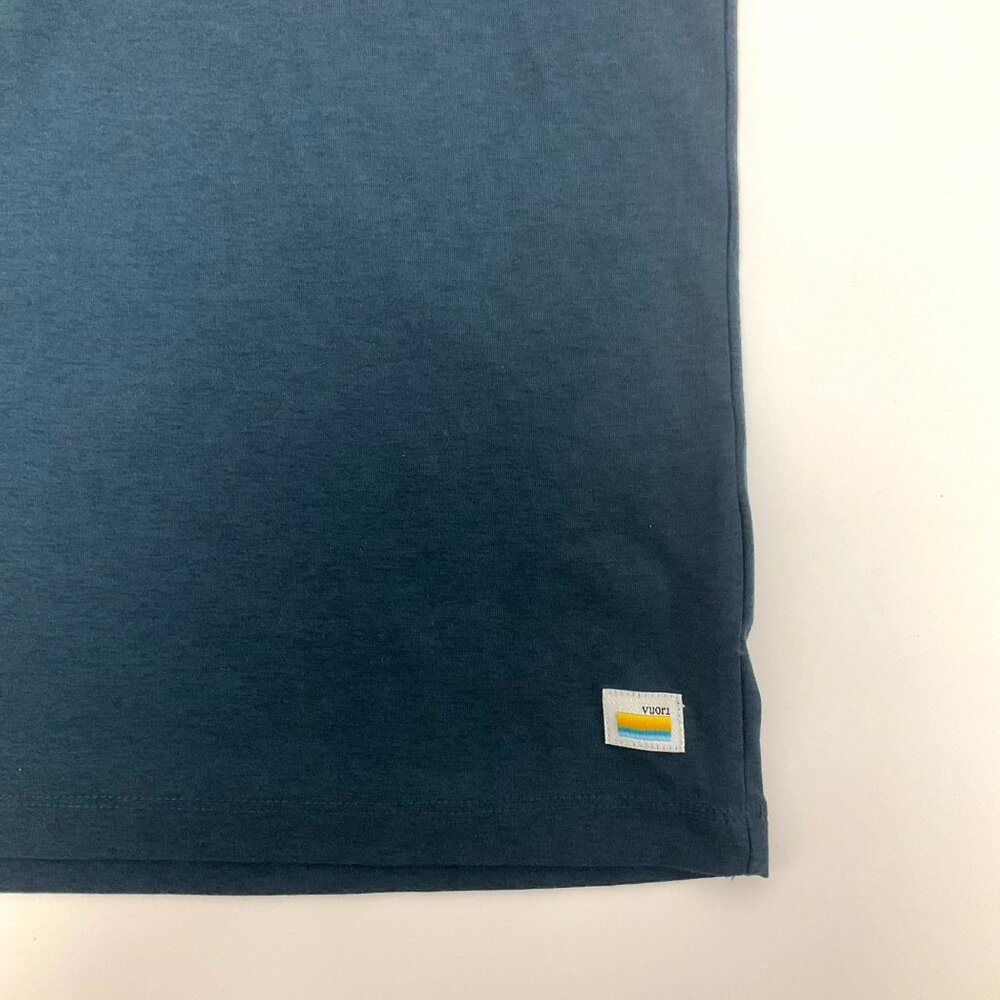 Vuori Teal Blue Strato Tech Men's XXL Performance Stretch Classic Golf Polo - Picture 7 of 10